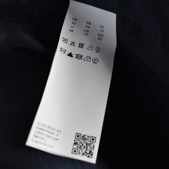 Hugo Boss Jalesana Hidden Button Wool Blazer Navy - 10 - Picture 10 of 11